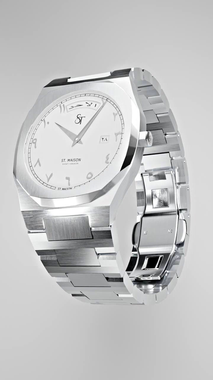 Arabic Watch in White