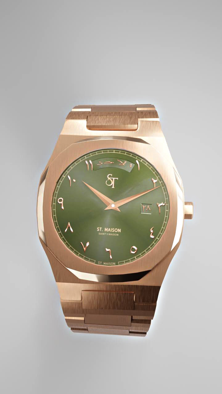 Olive Green Dial Day-Date