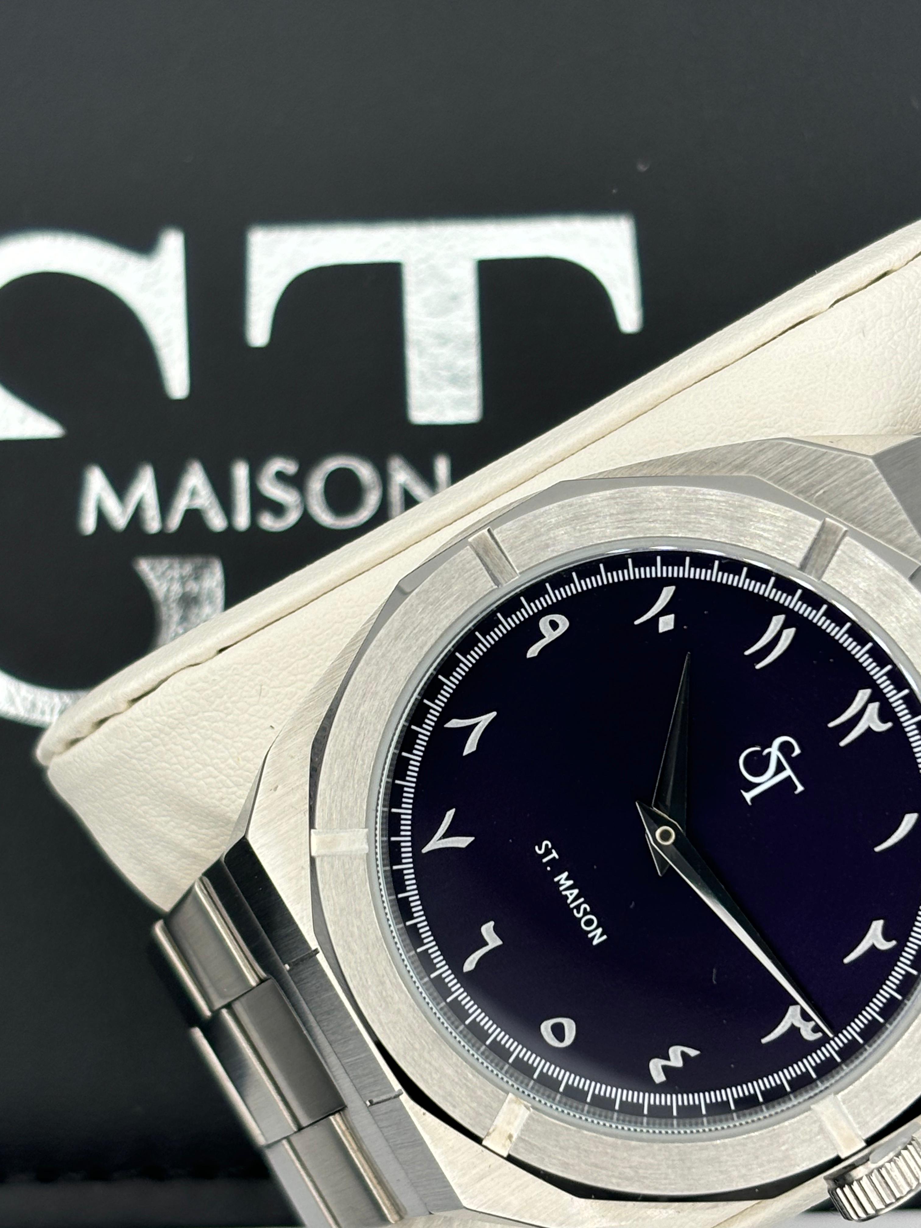 St. Maison Arabic Dial Watch - Purple Dial