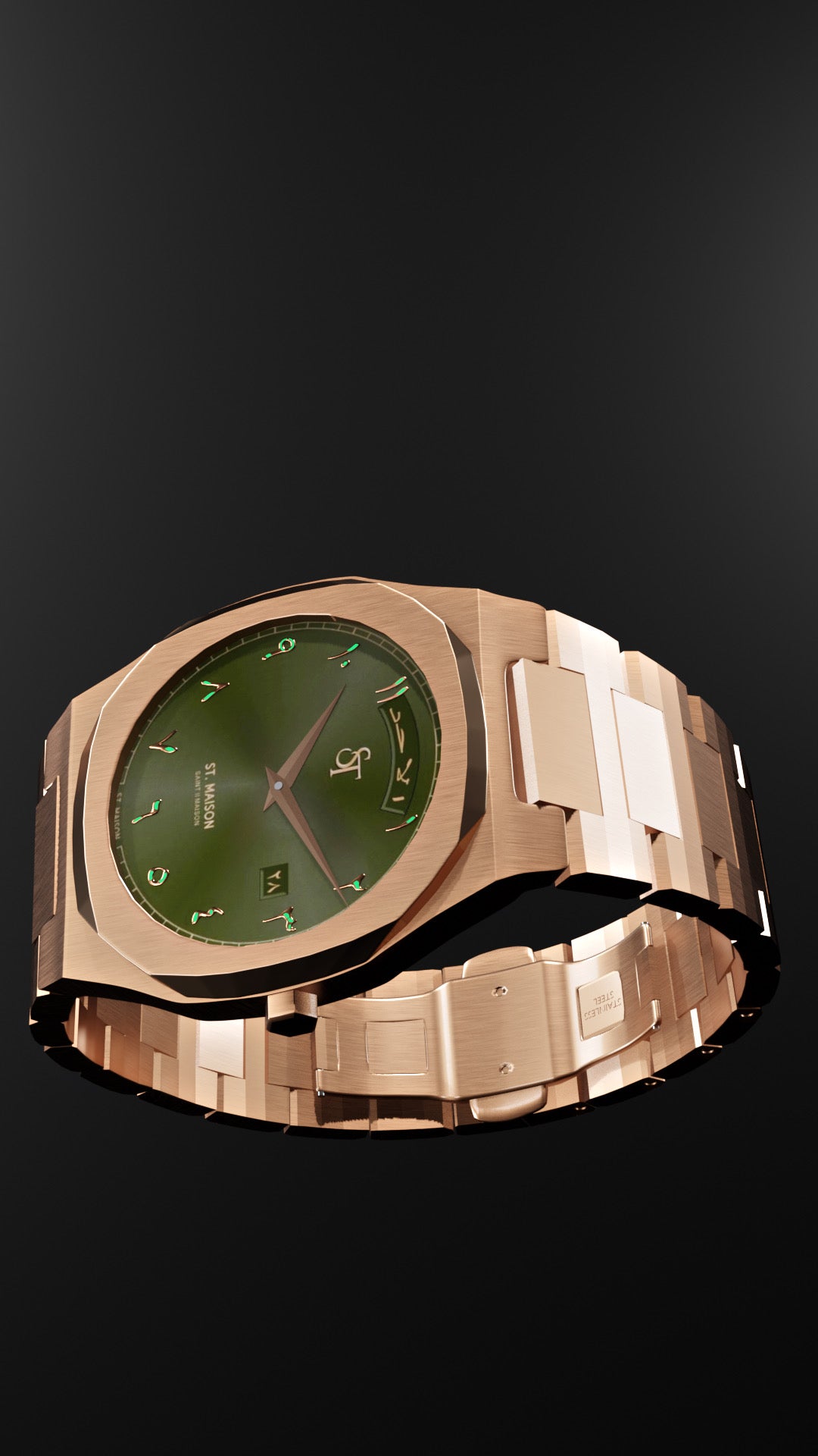 Oysteer Green Watch